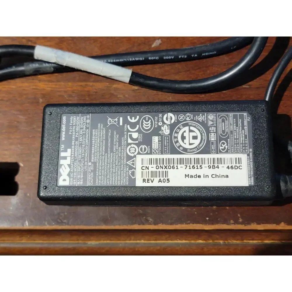 GENUINE Dell 1440 1525 1545 AC Power Adapter PA-21 Family LA65NS2-00 NX061 65W